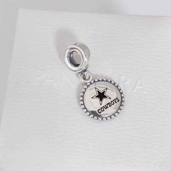 Pandora Dallas Cowboys NFL Logo Exclusive Dangle Charm with box - Picture 4 of 10